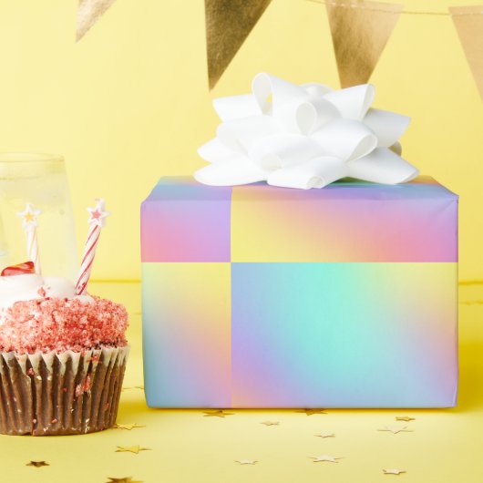 Papier Cadeau Gradient pastel doux (Fête d'anniversaire)