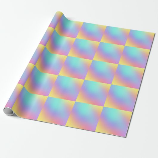 Papier Cadeau Gradient pastel doux (Déroulé)