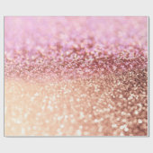 Papier Cadeau Gradient rose de scintillement de parties (Plat)