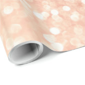 Papier Cadeau Gradient rose de scintillement de parties (Coin rond)