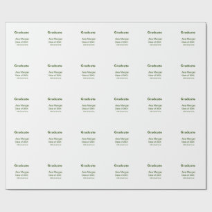 Papier Cadeau Graduate ajouter nom classe de nom de l'école de 2