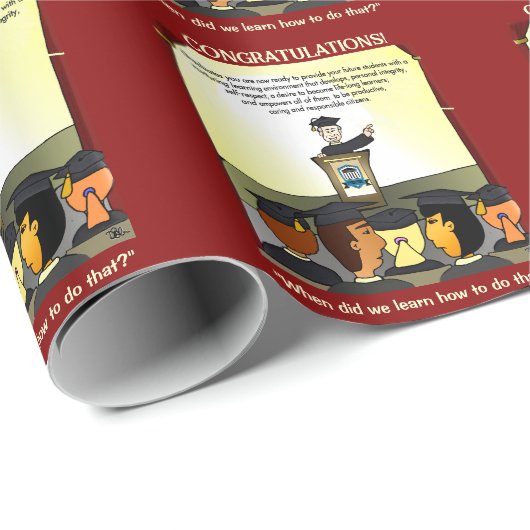 Papier Cadeau Graduates Flat Card (Coin rond)