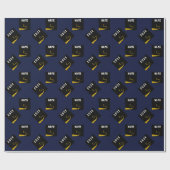 Papier Cadeau Graduation 2025 Navy Blue (Plat)