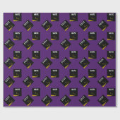 Papier Cadeau Graduation 2025 violet (Plat)