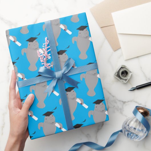 Papier Cadeau Graduation amusant animal Manatee (Cadeaux)