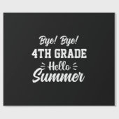 Papier Cadeau Graduation Art | 4th Grade Hello Summer (Plat)