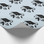 Papier Cadeau Graduation bleue (Coin)
