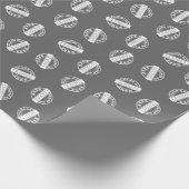 Papier Cadeau Graduation Gris sur mesure (Coin)