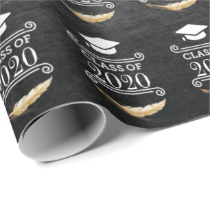 Papier Cadeau Graduation Party Retro Chalkboard personnalisé