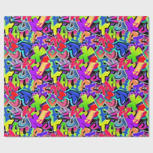Papier Cadeau Graffiti (Plat)