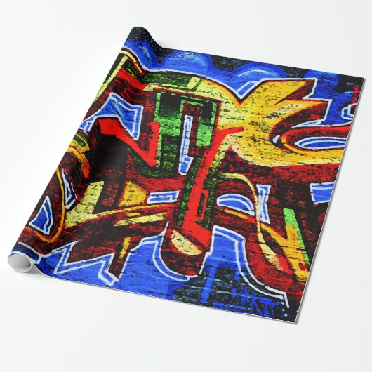 Papier Cadeau Graffiti 17 wpcna (Déroulé)