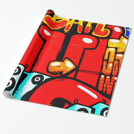 Papier Cadeau Graffiti 19 wpcna (Déroulé)