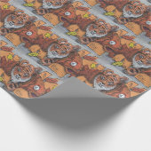 Papier Cadeau Graffiti à poisson orange bizarre (Coin)