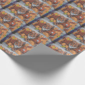 Papier Cadeau Graffiti à poisson orange bizarre (Coin)