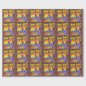 Papier Cadeau Graffiti Arc en ciel Regardez 41E ANNIVERSAIRE ! & (Plat)