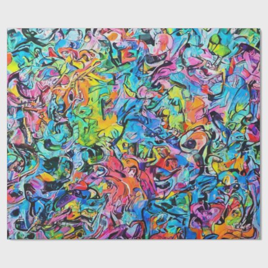 Papier Cadeau graffiti art  (Plat)