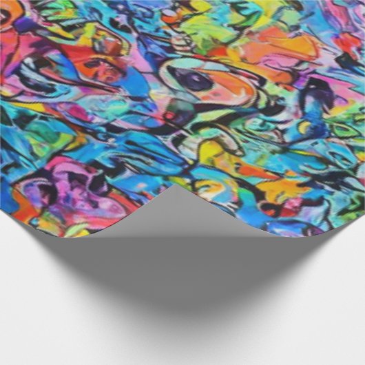 Papier Cadeau graffiti art  (Coin)