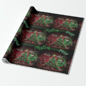 Papier Cadeau Graffiti Christmas Matte Wrapping Paper (Déroulé)