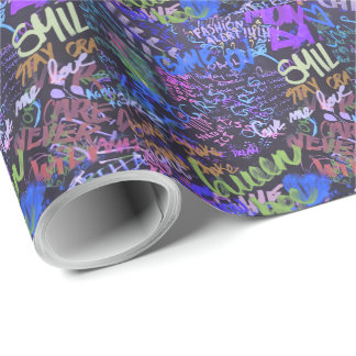 Papier Cadeau Graffiti coloré