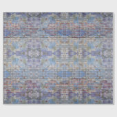 Papier Cadeau Graffiti couleur violet et bleu rue mur (Plat)