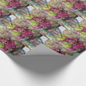 Papier Cadeau Graffiti de Monster de graisse rose (Coin)