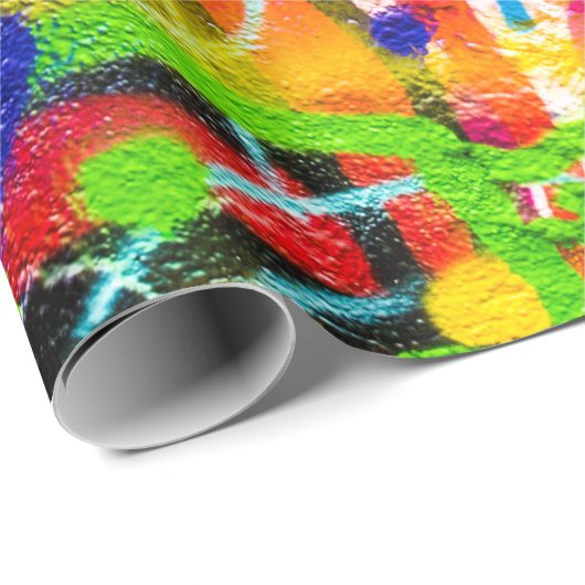 Papier Cadeau Graffiti fou (Coin rond)