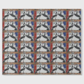 Papier Cadeau Graffiti Géant Doux Pandas (Plat)