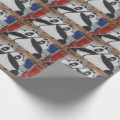 Papier Cadeau Graffiti Géant Doux Pandas (Coin)