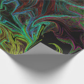 Papier Cadeau Graffiti Liquide Jaune (Coin)