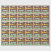 Papier Cadeau Graffiti muraux en briques inspiré 88ème anniversa (Plat)