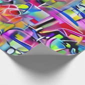 Papier Cadeau Graffiti Neon (Coin)