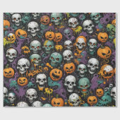 Papier Cadeau Graffiti Skuls (Plat)