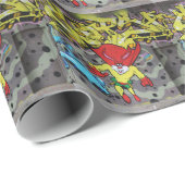 Papier Cadeau Graffiti Superbunny (Coin rond)