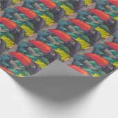 Papier Cadeau Graffiti Toucan coloré (Coin)