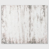 Papier Cadeau Grain de bois Blanc rustique Pays Texture Découpag (Plat)