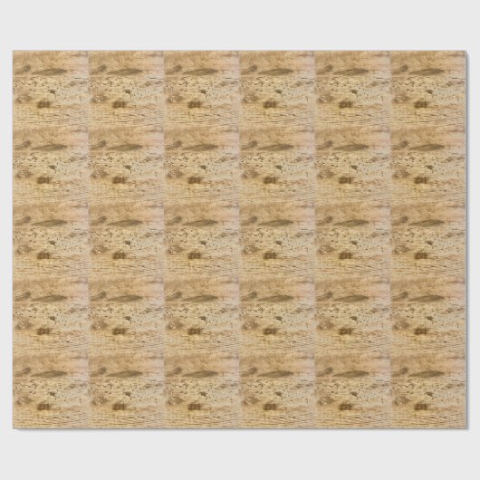Papier Cadeau Grain de bois original (Plat)