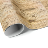 Papier Cadeau Grain de bois original (Coin rond)