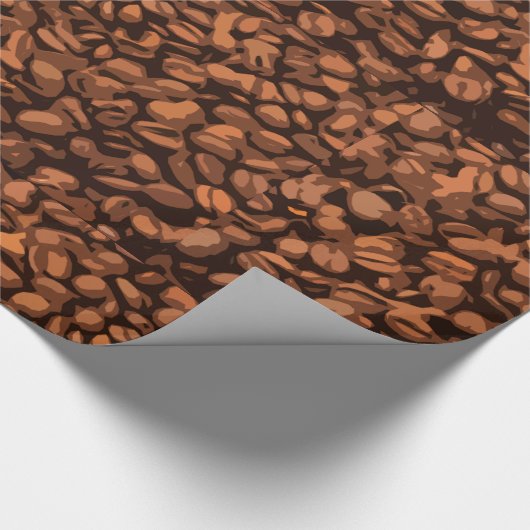 Papier Cadeau Grain de café moderne (Coin)