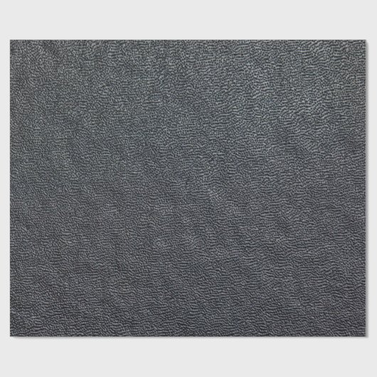 Papier Cadeau Grain de charbon Faux Cuir (Plat)