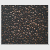 Papier Cadeau Graines de café Brown (Plat)