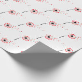 Papier Cadeau Graines de coeur rouge de Dandelion (Coin)