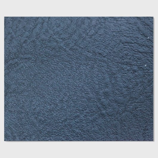 Papier Cadeau Grains Bleus Faux Cuir (Plat)