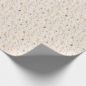Papier Cadeau Grainy couleur terrazzo texture sans couture motif (Coin)