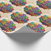 Papier Cadeau "Grainy Rainbow Mandala" (Coin)