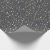 Papier Cadeau Grainy terrazzo foncé texturé sans couture motif (Coin)