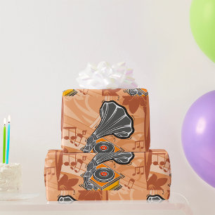 Papier Cadeau Gramophone