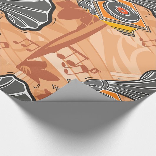 Papier Cadeau Gramophone