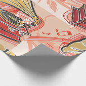 Papier Cadeau Gramophone vintage