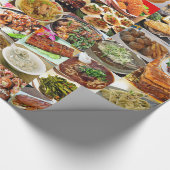 Papier Cadeau Grand buffet des nourritures savoureuses (Coin)