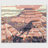 Papier Cadeau Grand Canyon Western Graphic Art American (Plat)